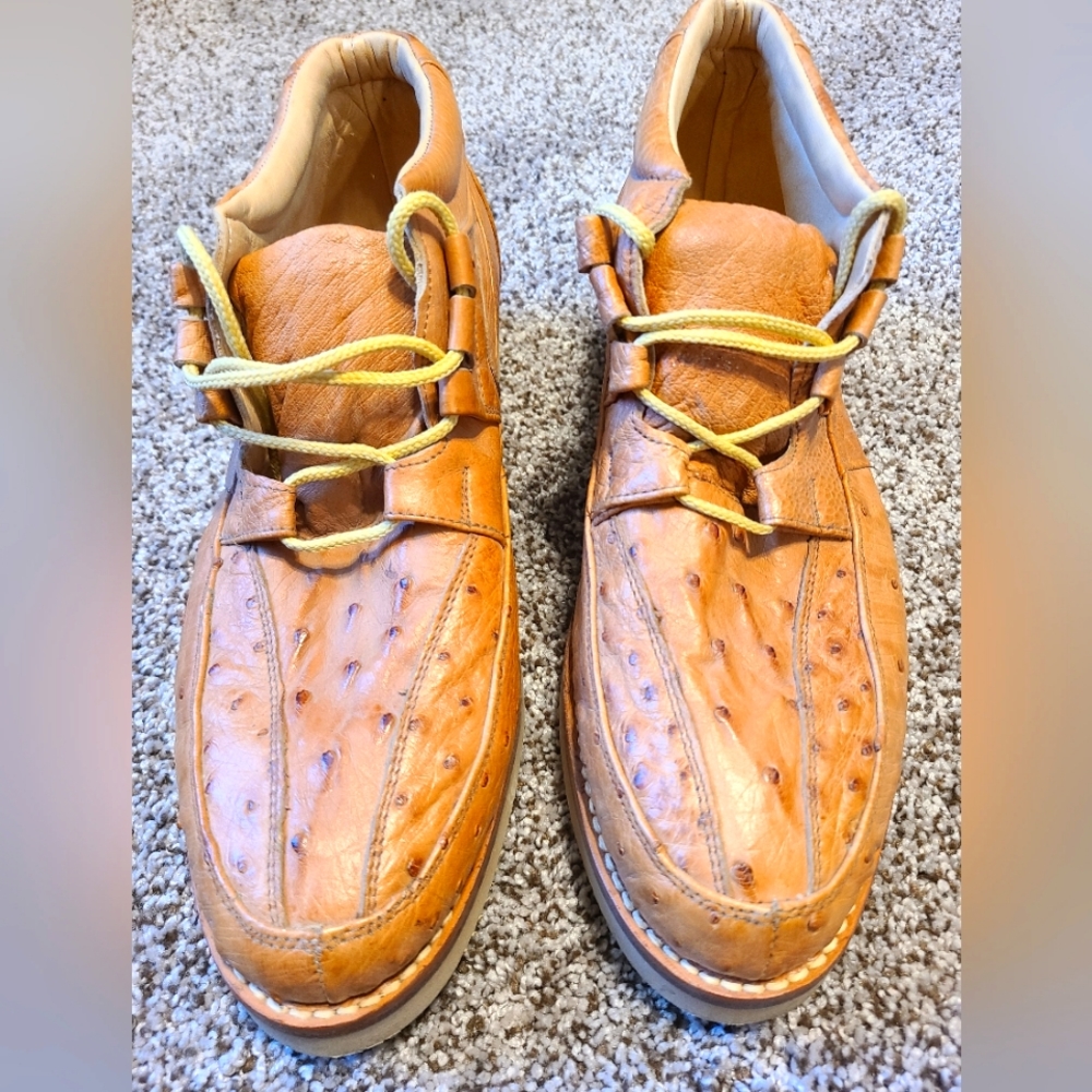 Authentic men's ostrich boots size 10.5